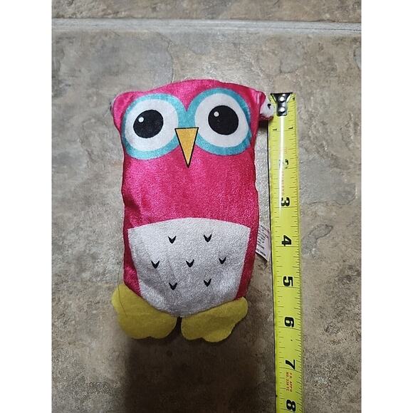 National Prize & Toys Pink White Owl Plush 6" 2021 Stuffed Toy Animal Big Eyes - Picture 2 of 5